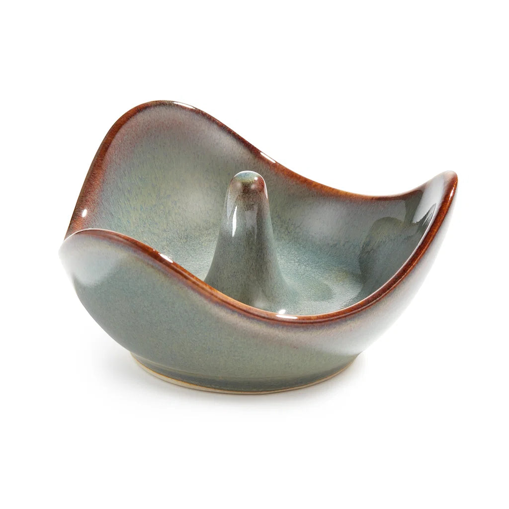 Simon Pearce Pottery Ring Holder, Moss Glen
