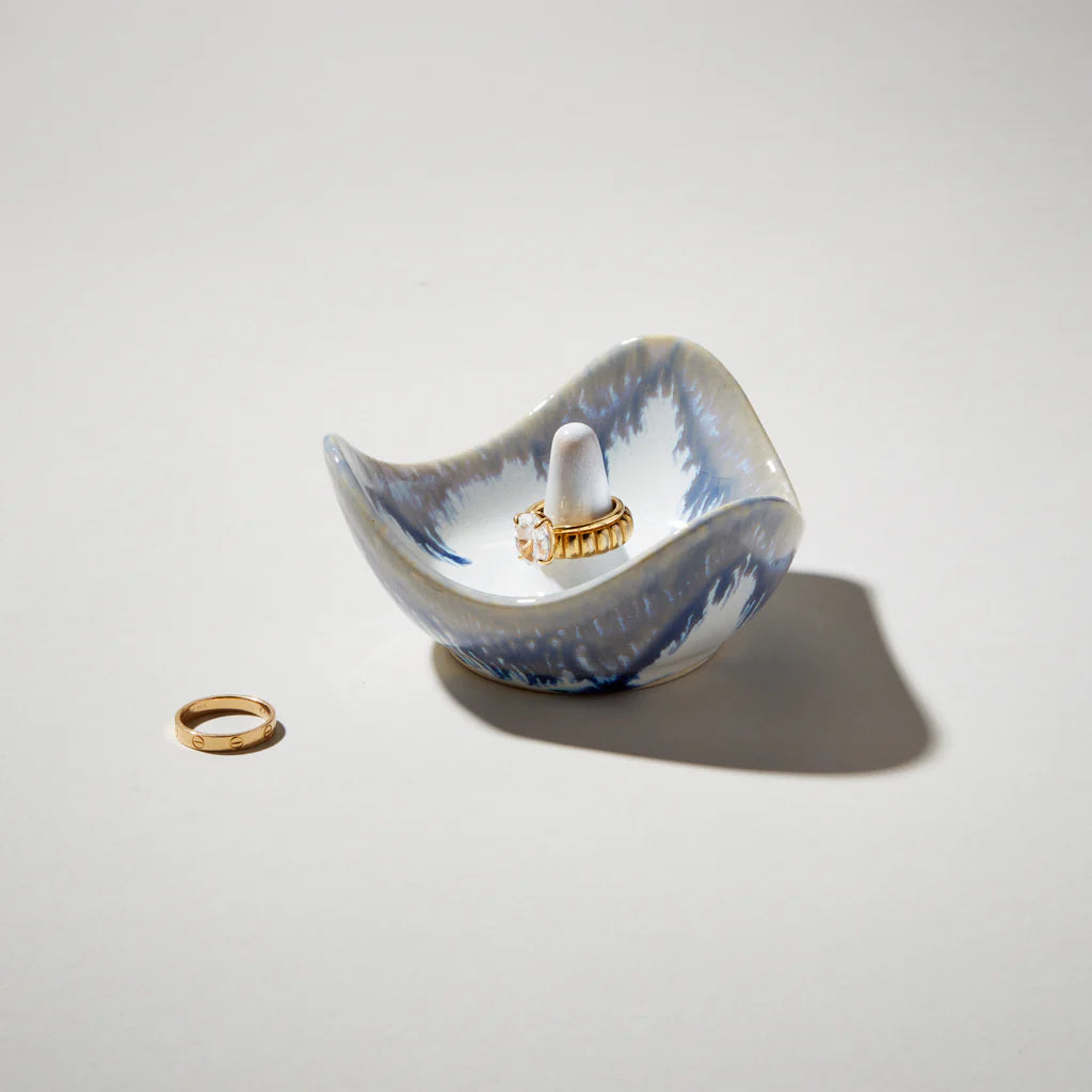 Simon Pearce Pottery Ring Holder, Pool