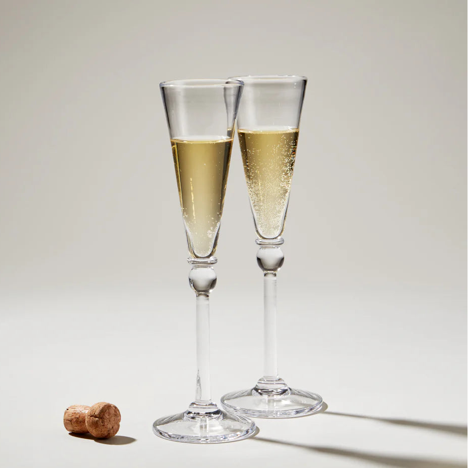 Simon Pearce Hartland Flutes, Gift Boxed