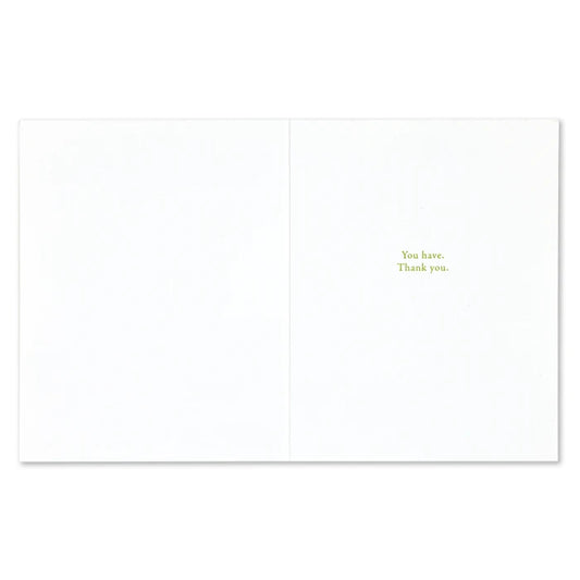 "Make the World a Better Place for Someone..." Thank You Card