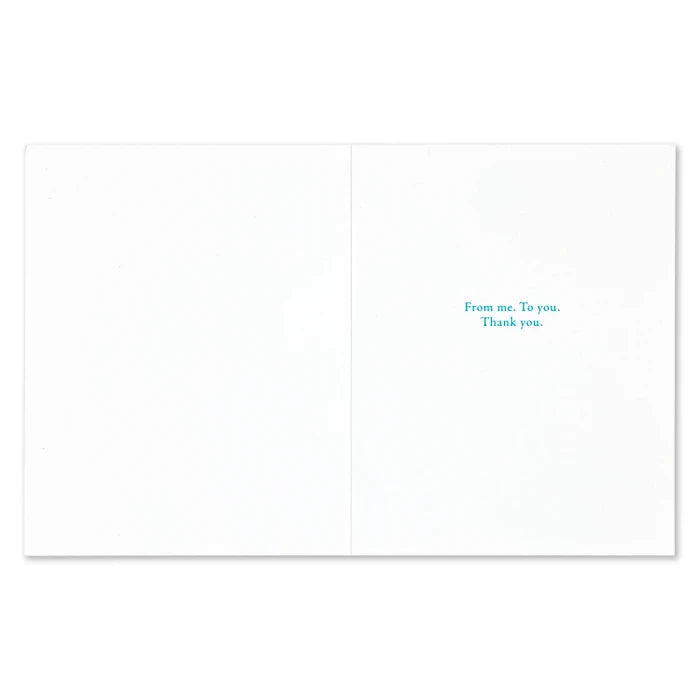 "A Happy Thought, and a Grateful Heart..." Thank You Card