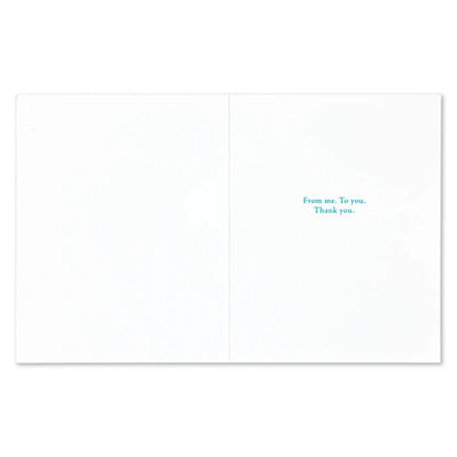 "A Happy Thought, and a Grateful Heart..." Thank You Card