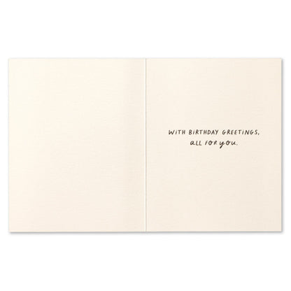 "Pst Excuse Me Coming Through" Birthday Card