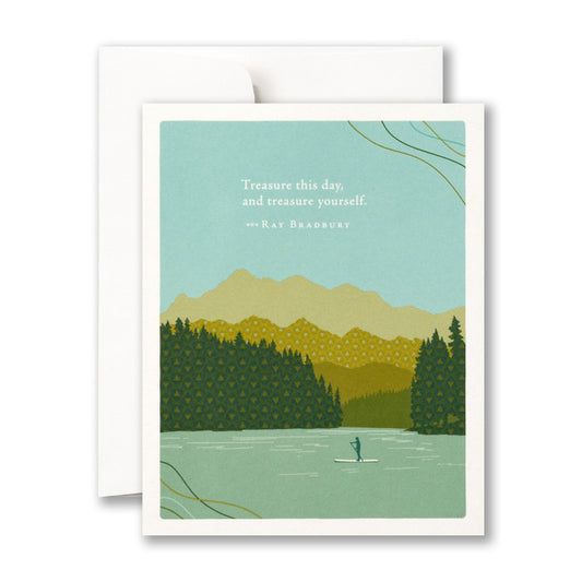 "Treasure this day, and treasure yourself" Birthday Card