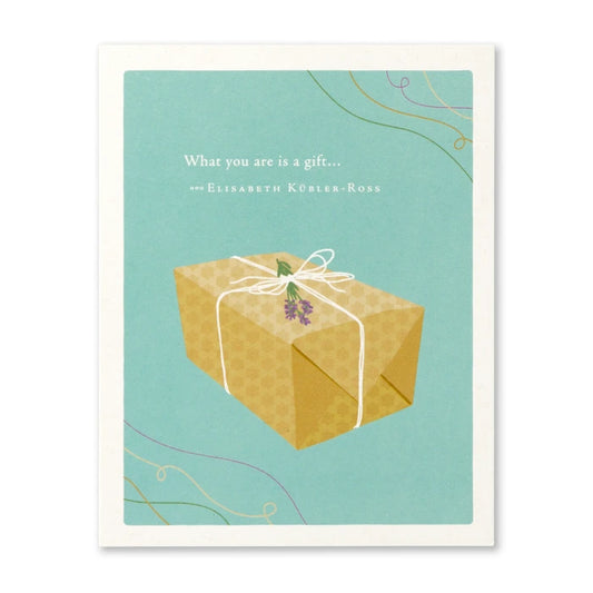 "What You Are is a Gift..." Thank You Card