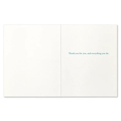 "What You Are is a Gift..." Thank You Card