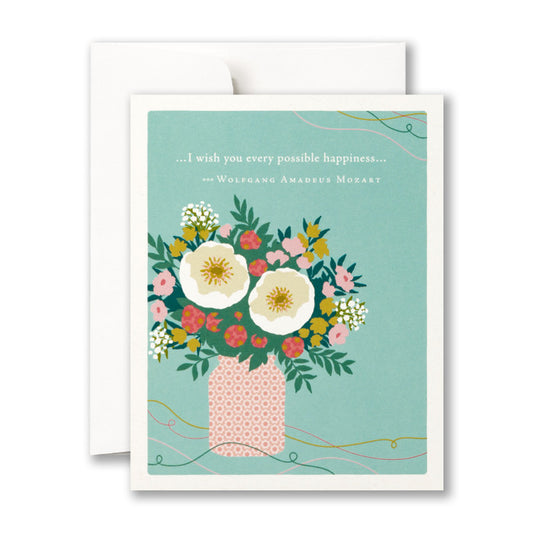 "I wish you every possible happiness" Wedding Shower Card