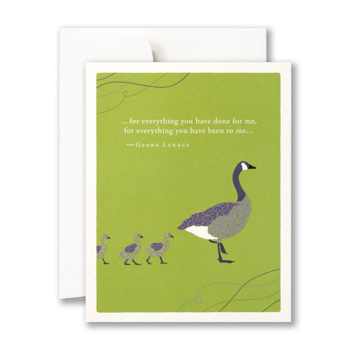 "Fore everything you've done for me, for everything you've been to me..." Mother's Day Card