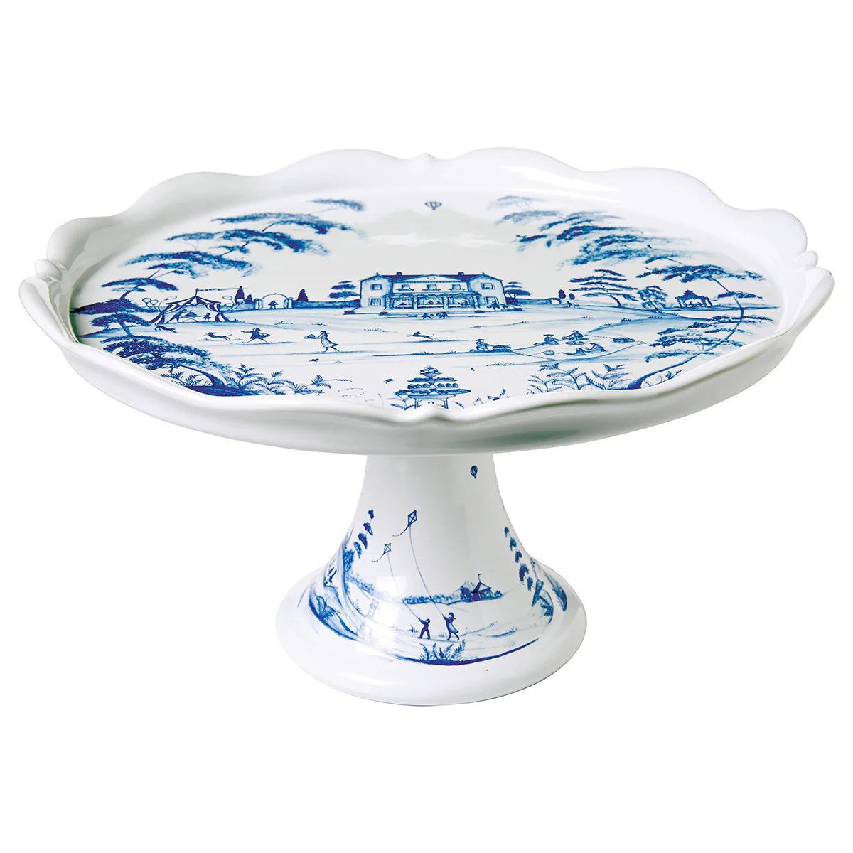 Juliska Country Estate Cake Stand in Delft Blue