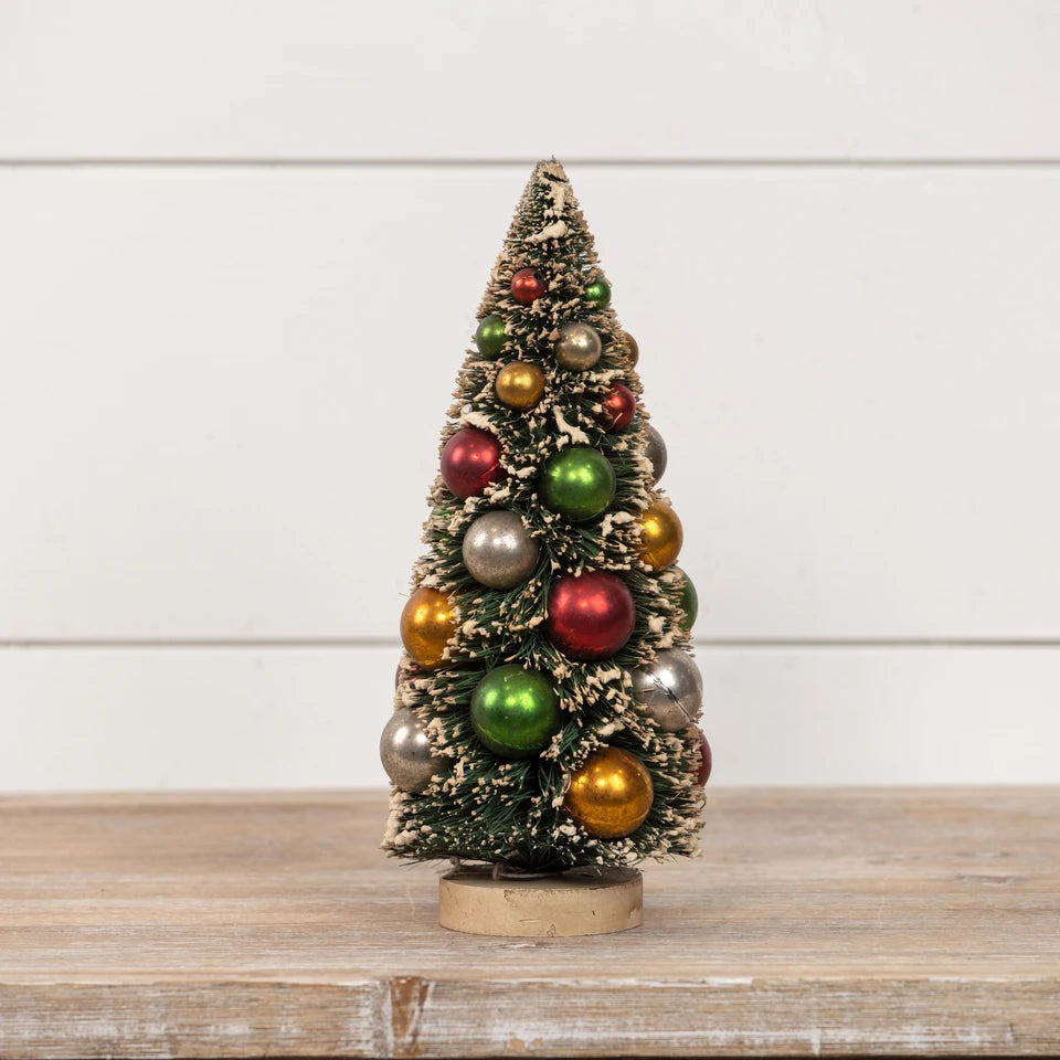 10" Multicolor Bead Bottlebrush Tree