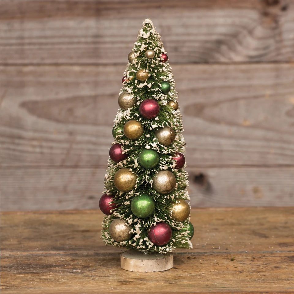 12" Multicolor Bead Bottlebrush Tree