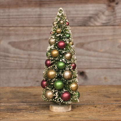 12" Multicolor Bead Bottlebrush Tree