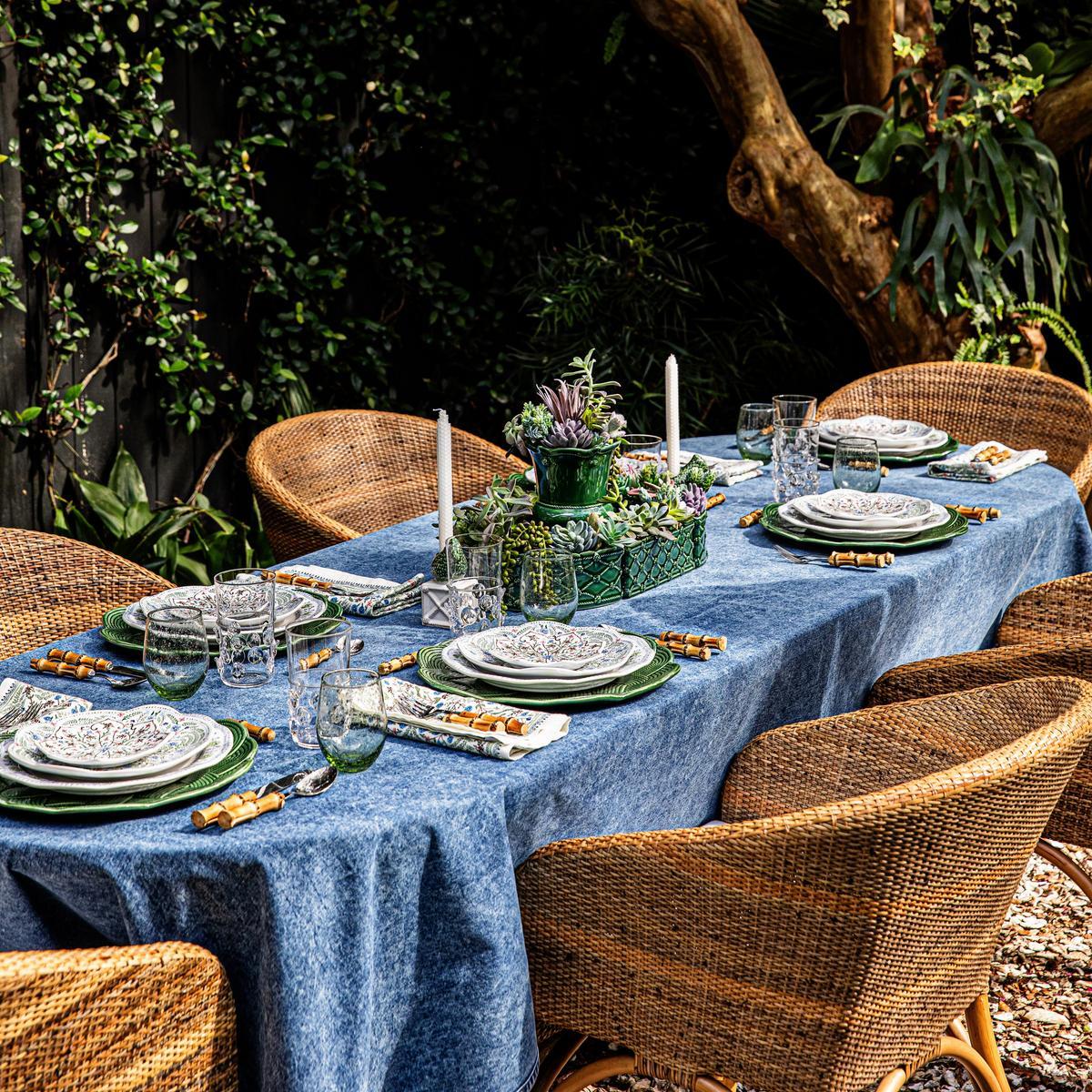 Juliska Denim 60" x 120" Tablecloth