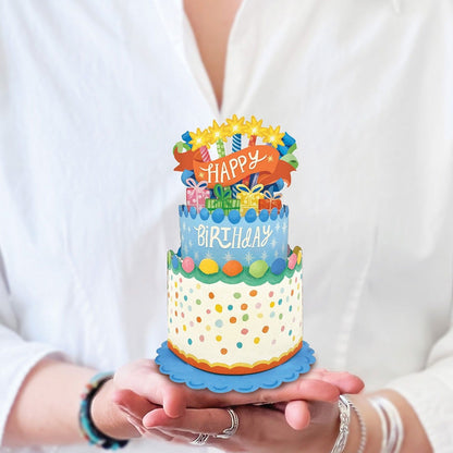 Mini Confetti Cake Pop-Up Card, Freshcut Paper