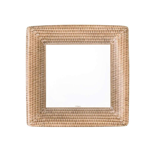 Rattan Square Salad Plates