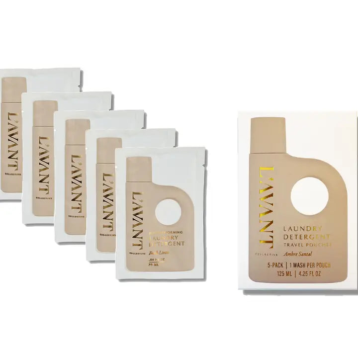 L'Avant Collective Ambre Santal Detergent Travel Pack of 5