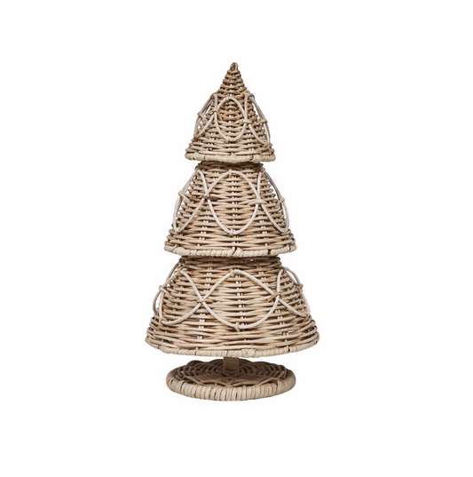 Juliska Provence Rattan Whitewash Tabletop Trees
