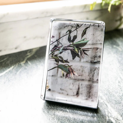 Simon Pearce Woodbury Vertical Photo Block 6" x 4", Gift Boxed