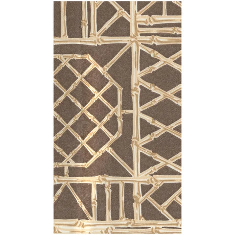 Bamboo Screen in Chestnut Paper Linen Napkins