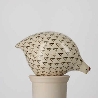 Quail White Spotted Black