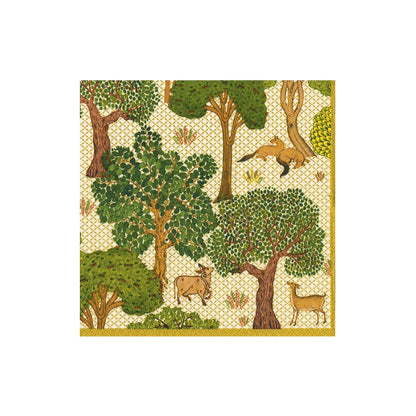 Arcadian Forest Paper Linen Napkins