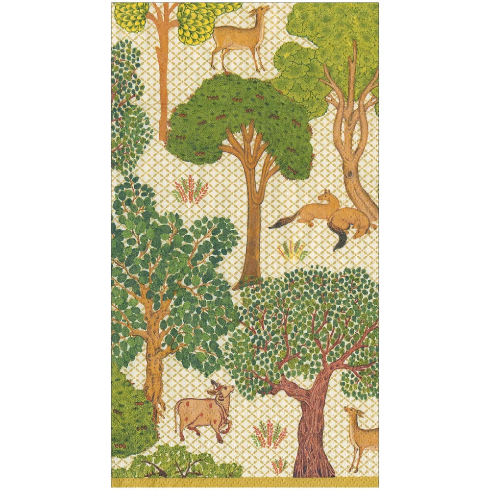 Arcadian Forest Paper Linen Napkins