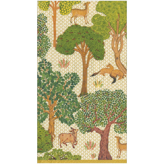 Arcadian Forest Paper Linen Napkins