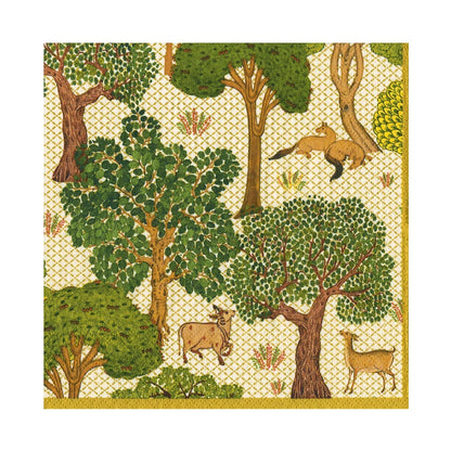 Arcadian Forest Paper Linen Napkins