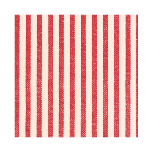 Red Melograno Stripe Paper Linen Napkins