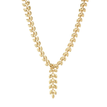 Golden Laurel Convertible Necklace in Gold, 16" +2", Capucine de Wulf