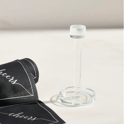 Glass Cocktail Napkin Stand