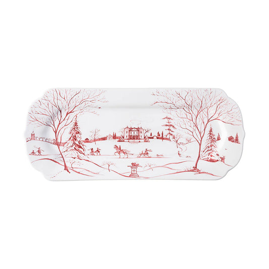 Juliska Country Estate Winter Frolic Ruby 15" Hostess Tray