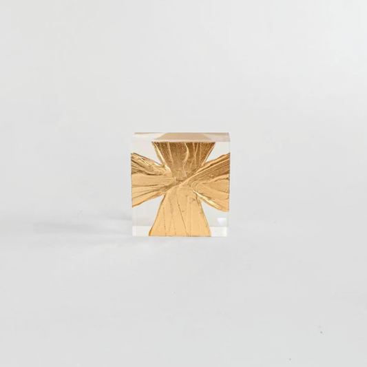 2 x 2 Wide Painted Cross Acrylic Block