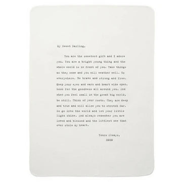 Copy Sugarboo Sweet Darling Letter Large Blanket