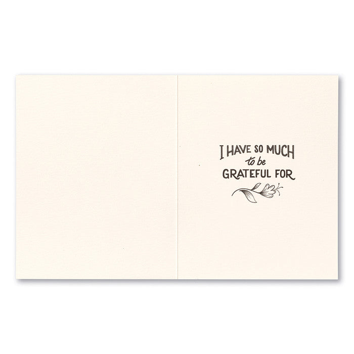 "Because of you..." Thank You Card