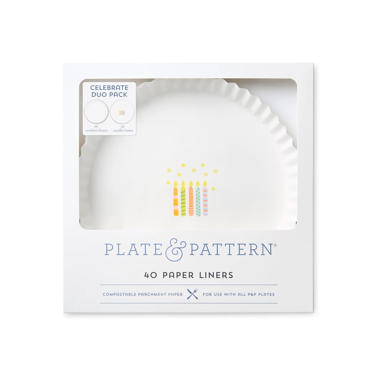 Celebrate Duo Preformed Plate Liners