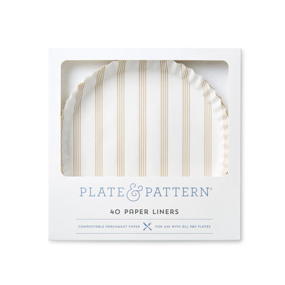 Sandy Stripes Preformed Plate Liners