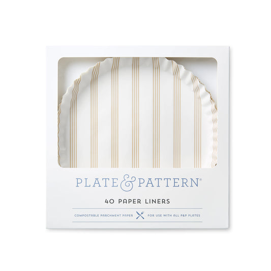 Sandy Stripes Preformed Plate Liners