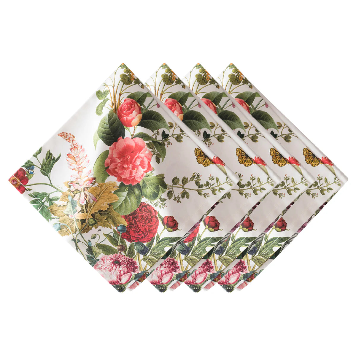 Juliska Field of Flowers White Napkins (Set of 4)
