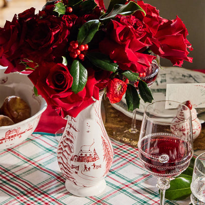 Juliska Country Estate Winter Frolic Ruby 9" Vase