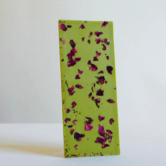 Matcha Rose Chocolate Bar
