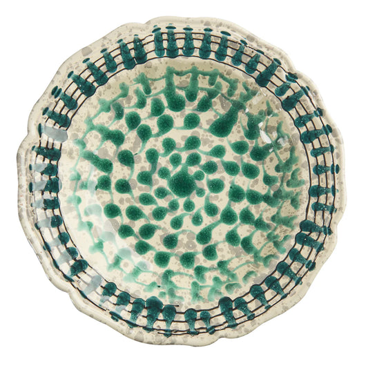 Abigails Taverna Drip Bowl Green & Gray