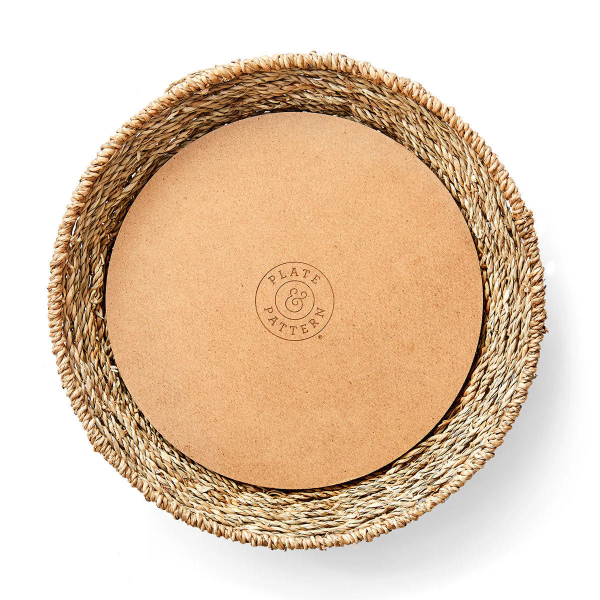 Woven Seagrass Plates, Set of 4