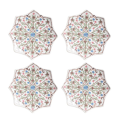 Juliska Villa Seville Chambray Scalloped Side/Cocktail Plates (Set of 4)