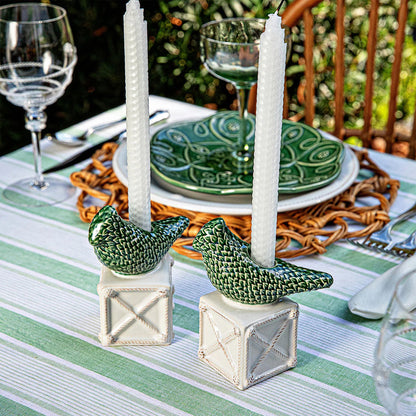 Juliska Berry & Thread Bird Topiary Candlestick (Set of 2)