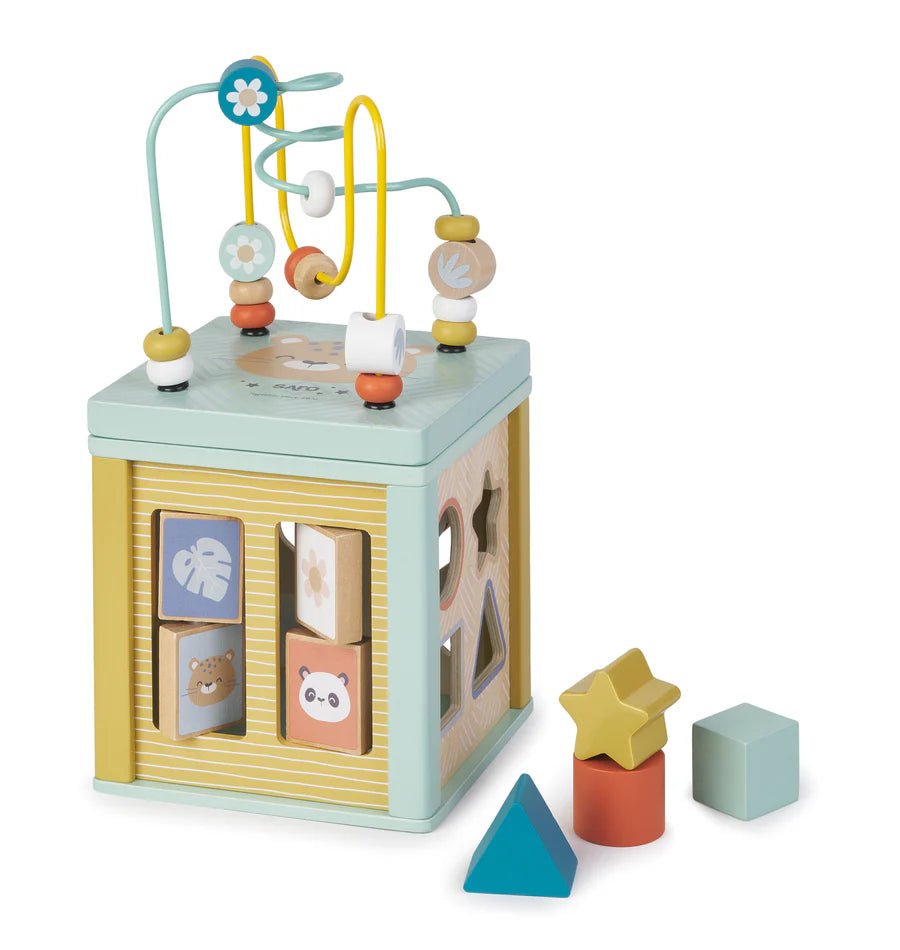 Wooden Multi-Activity Cube
