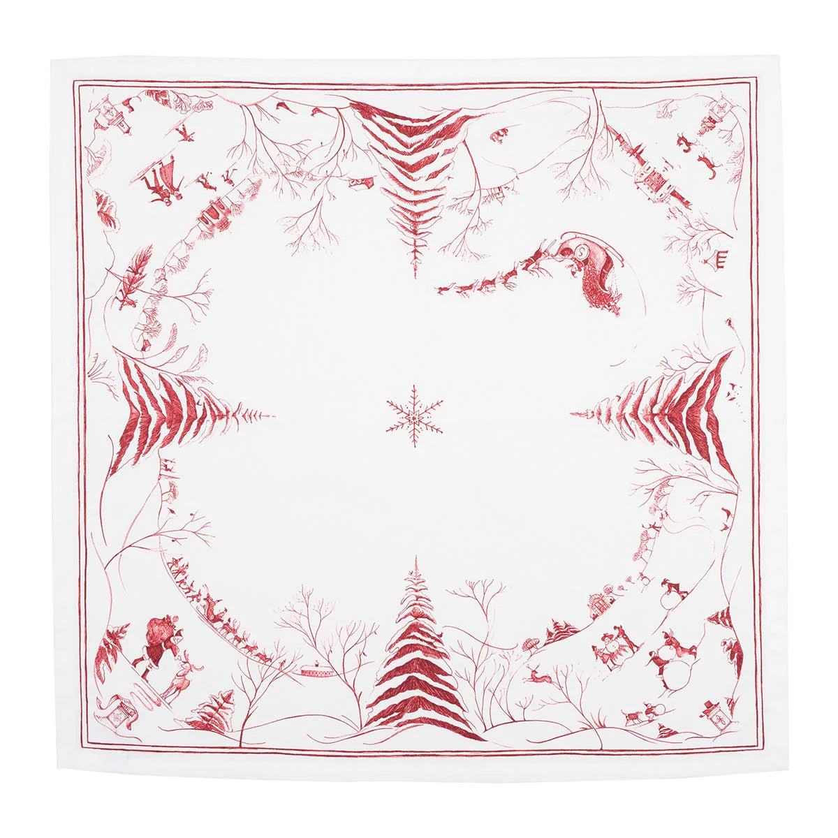 Country Estate Winter Frolic Ruby Napkin, Set of 4 | Juliska