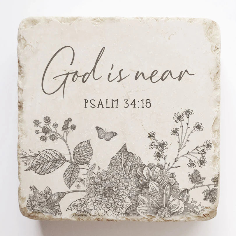 Psalm 34:18 Scripture Stone, Twelve Stone Art