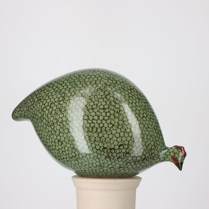Guinea Fowl Green Spotted Black