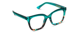 Peeper's Reading Glasses Fanfare in Teal / Teal Botanico